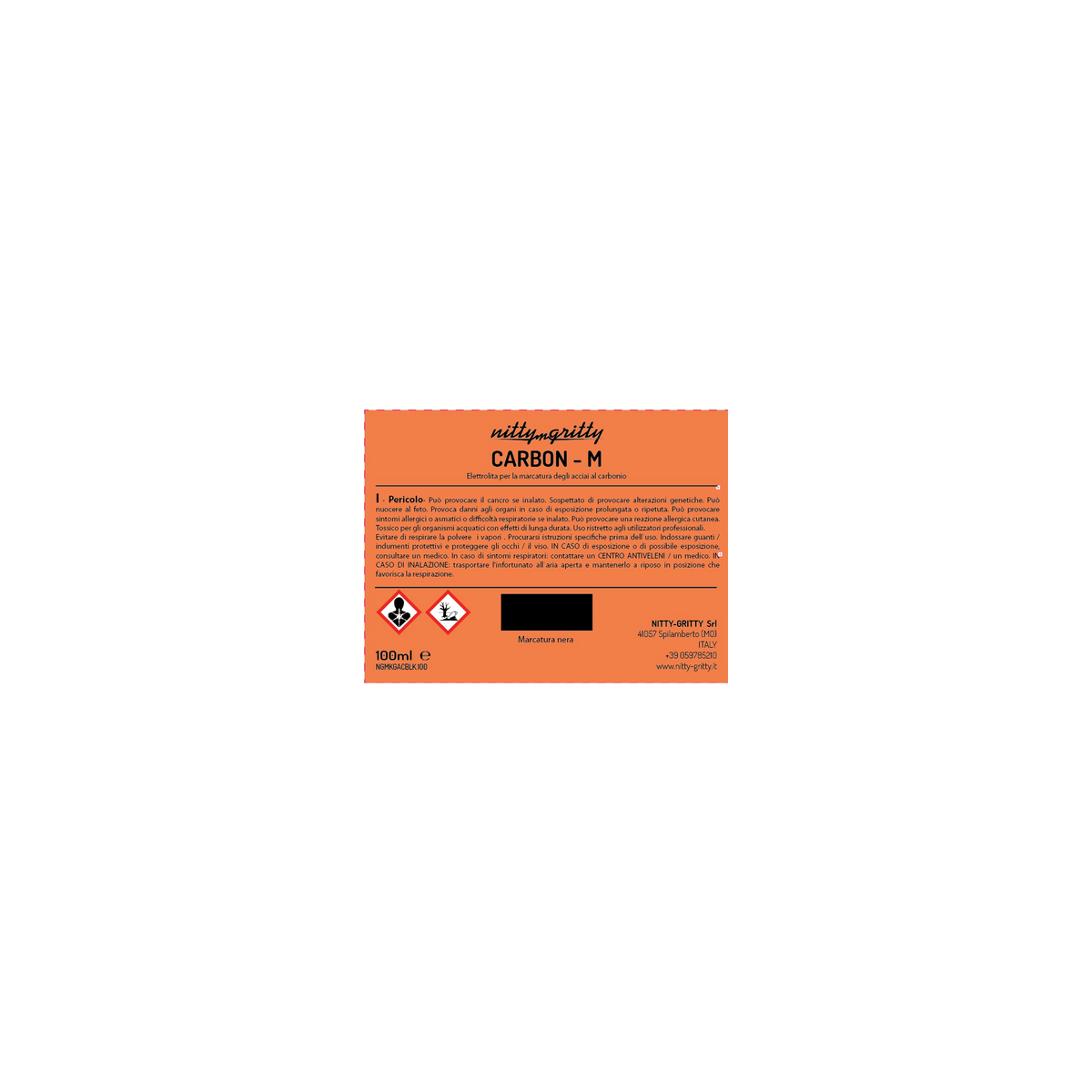 NITTY-GRITTY CARBON - M, electrolytic solution for black marking - CARBON STEEL 1 x 1L