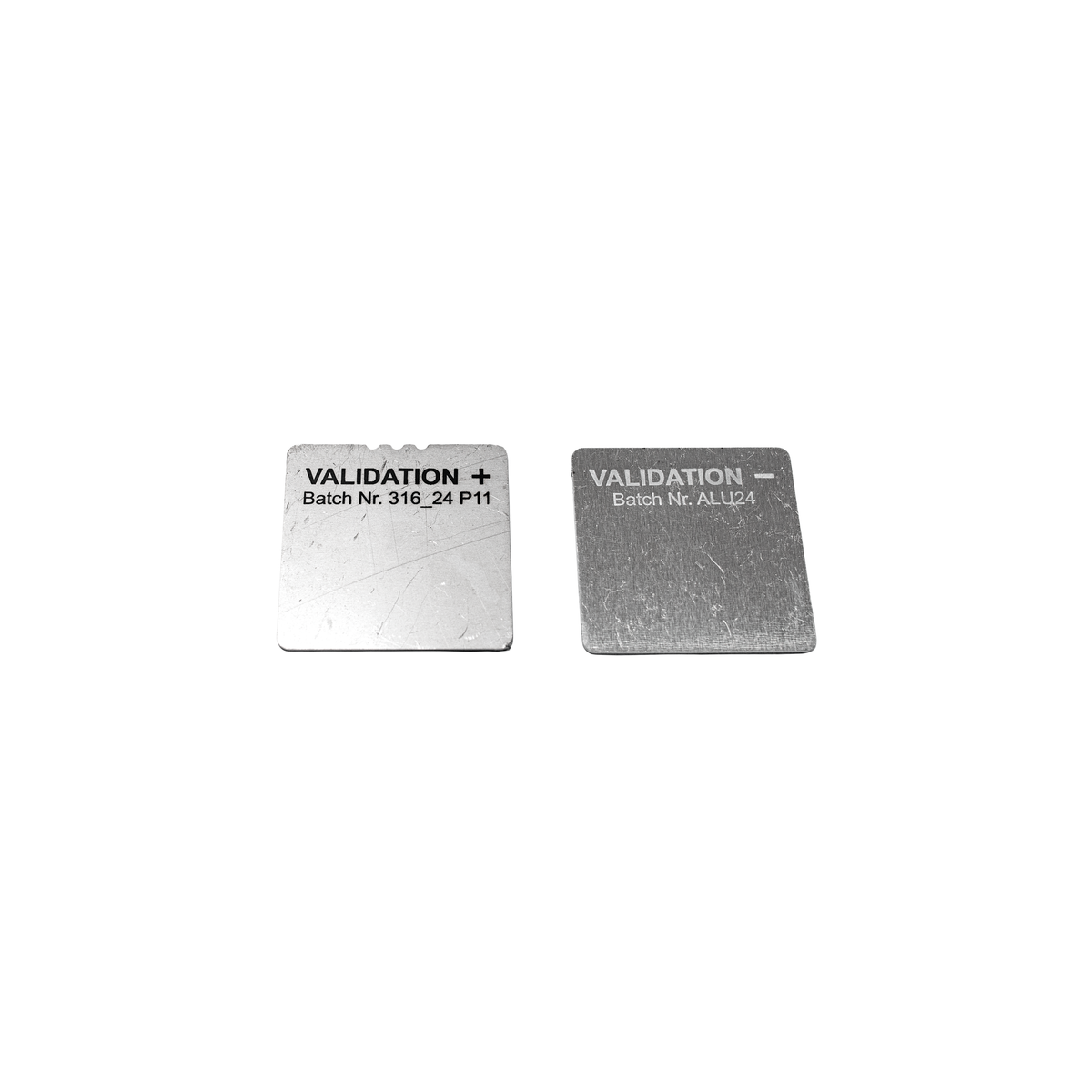 NITTY-GRITTY VALIDATION PLATE SET (1 validation plate Ç + È and 1 validation plate Ç - È)