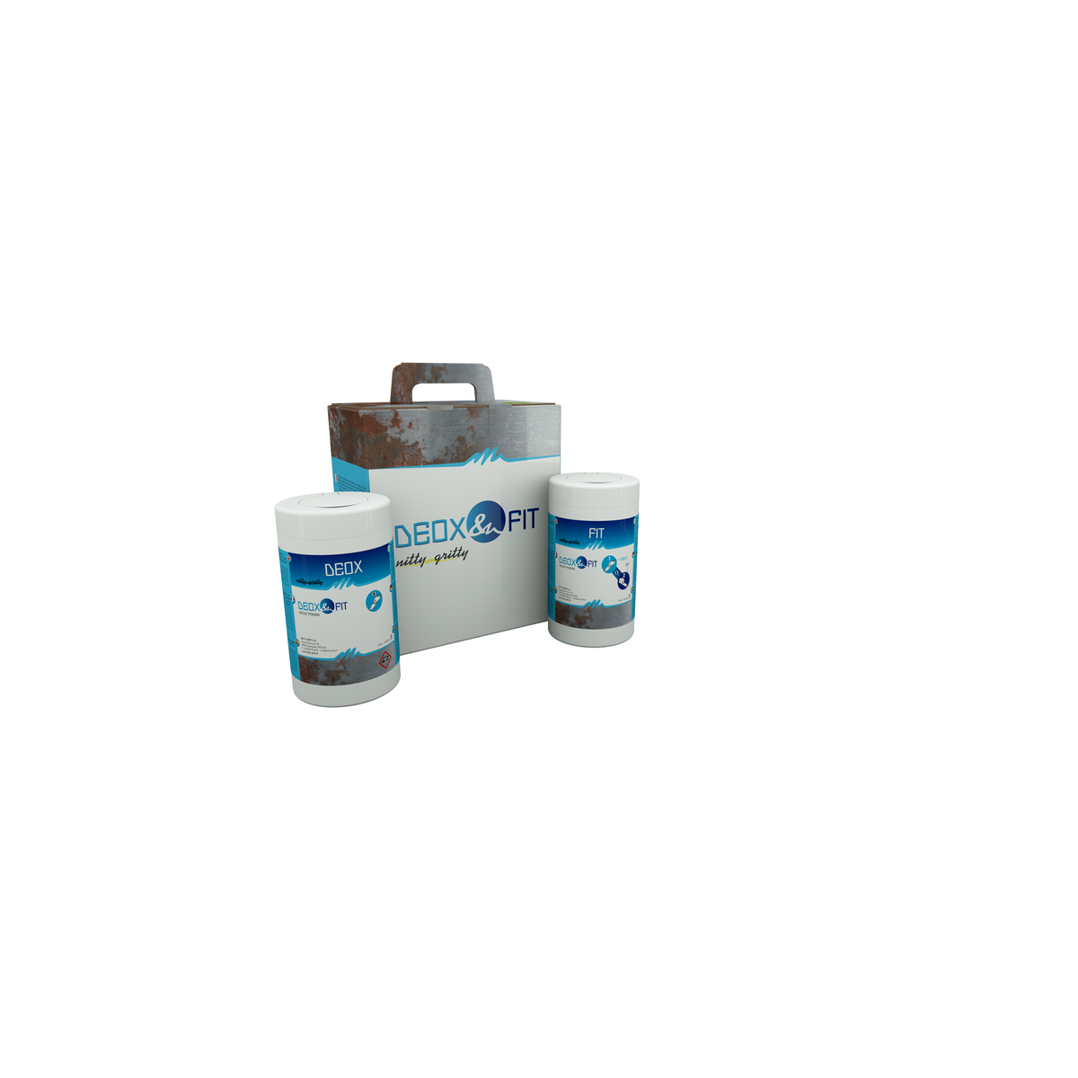 NITTY-GRITTY DEOX & FIT (Deox: 100 deoxidizing wipes - Fit: 100 neutralizing wipes)