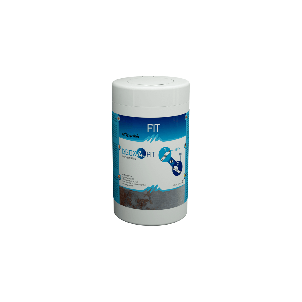 NITTY-GRITTY FIT WIPE - Jar of 100 neutralizing wipes - 25-PACK